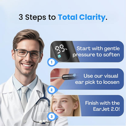 EARJET 2.0™ - Say Goodbye to Muffled Hearing Forever.